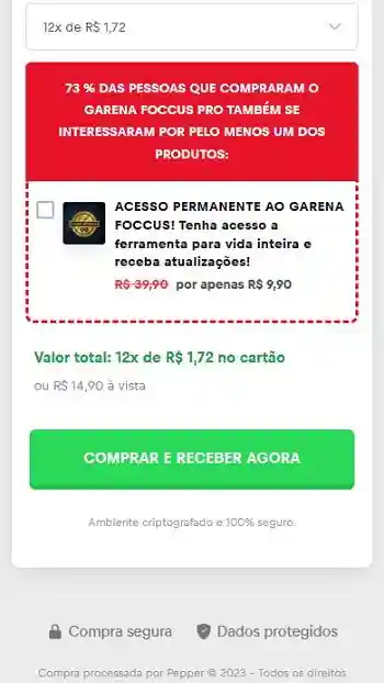 Screenshot of Garena Foccus App